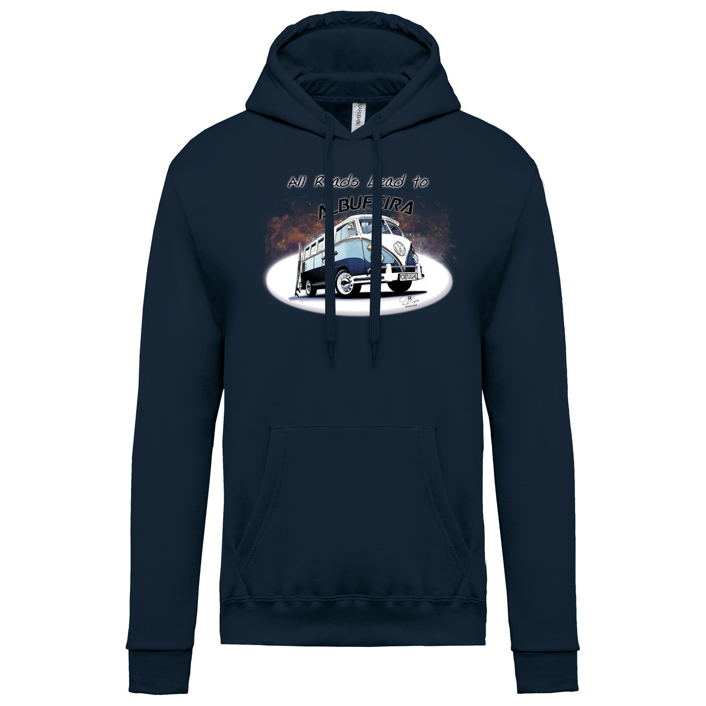 Sweatshirt Kariban com Capuz All Roads Lead to Albufeira