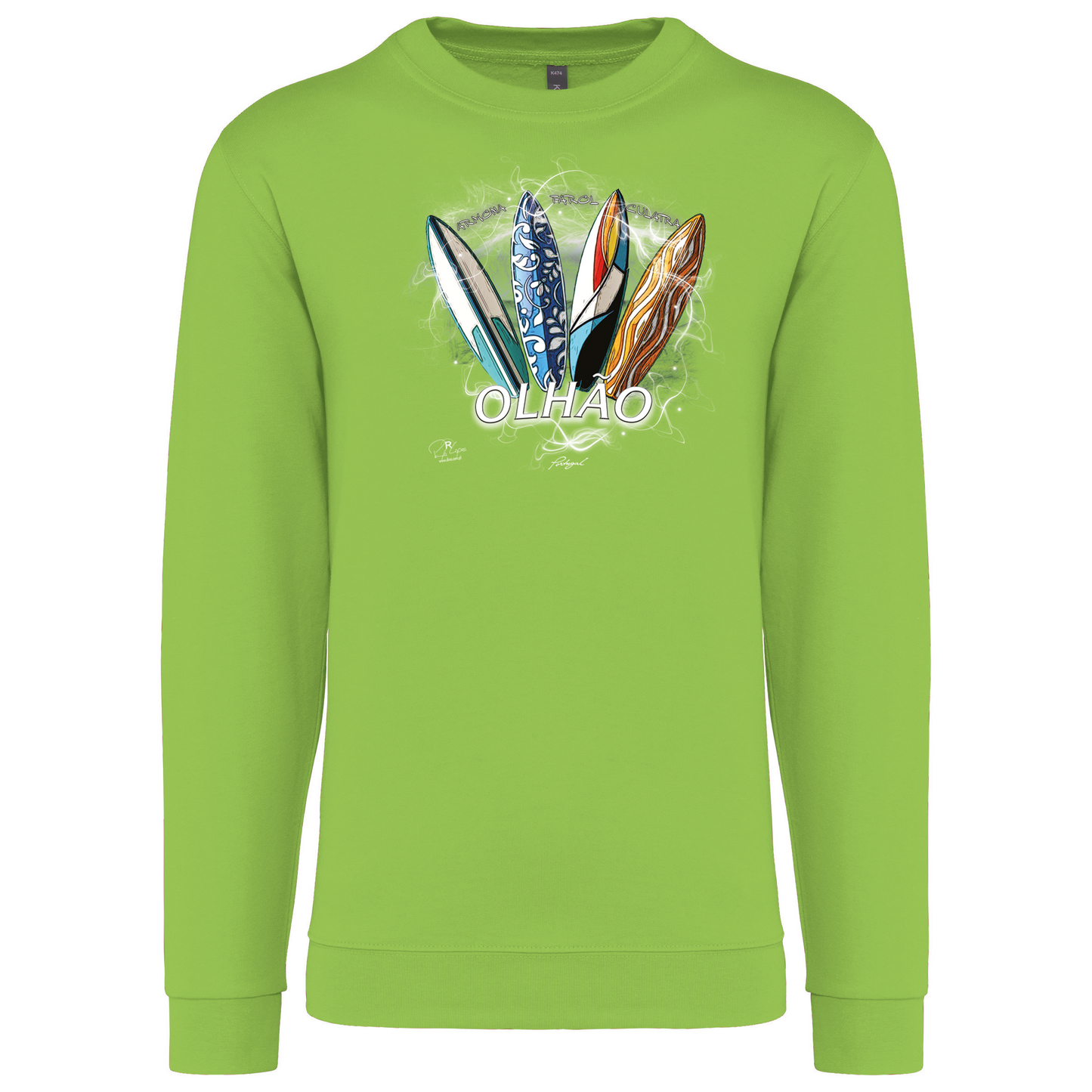 Sweatshirt Kariban sem Capuz Surfboards Olhão
