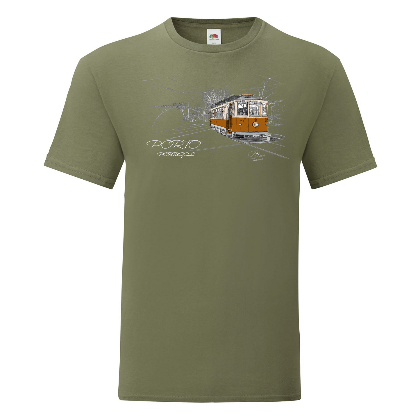 T-shirt Fruit of the Loom, Iconic, 150g, Carmo