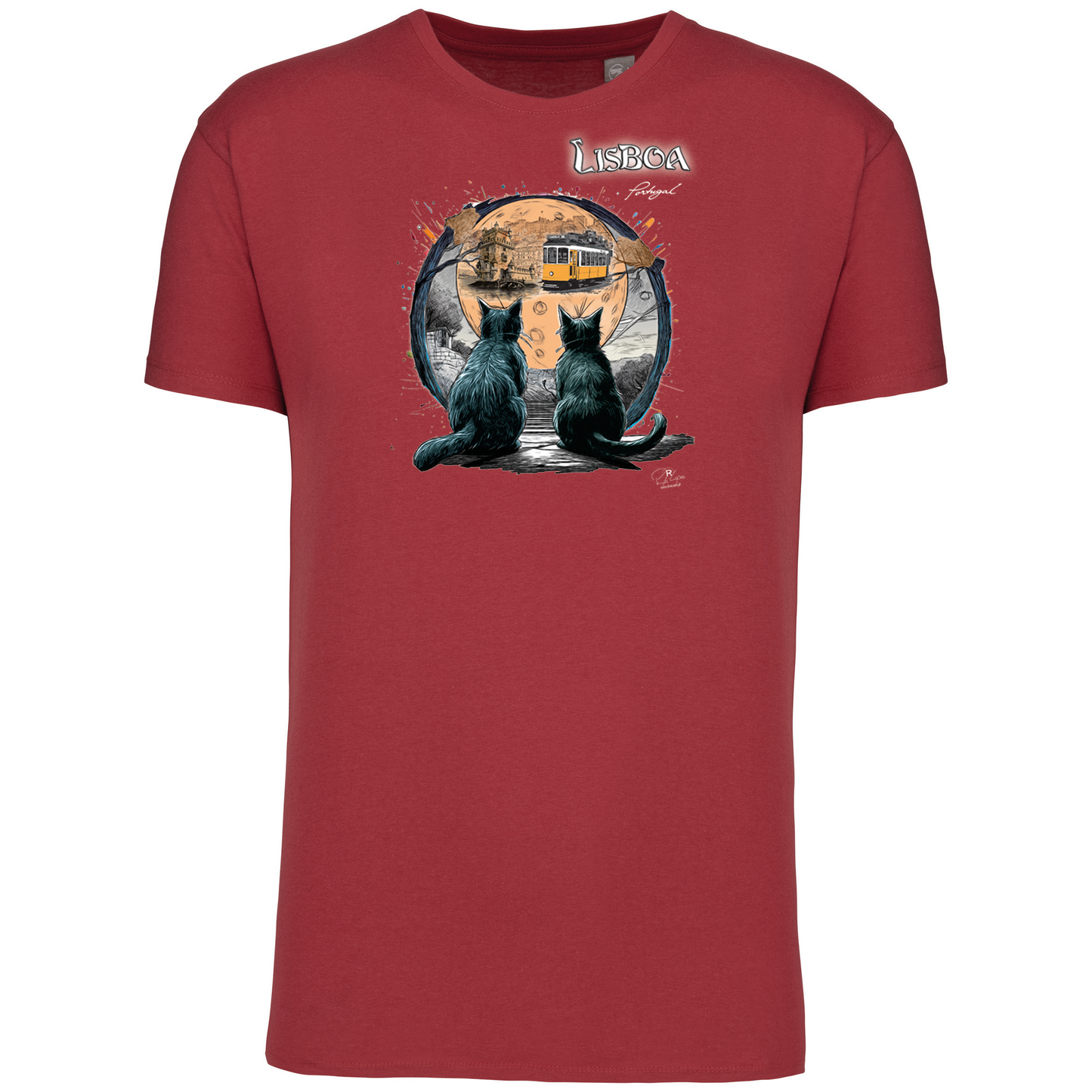 T-Shirt Algodão Biológico Luar Lisboa