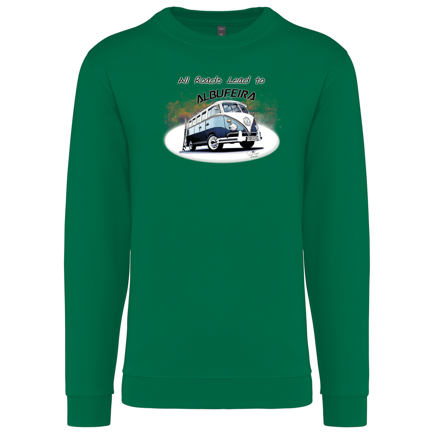 Sweatshirt Kariban sem Capuz All Roads Lead to Albufeira