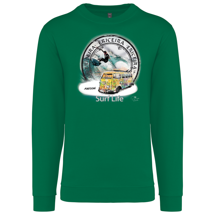Sweatshirt Kariban sem Capuz Surf Life Ericeira