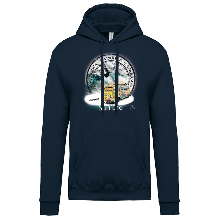 Sweatshirt Kariban com Capuz Surf Life Caparica