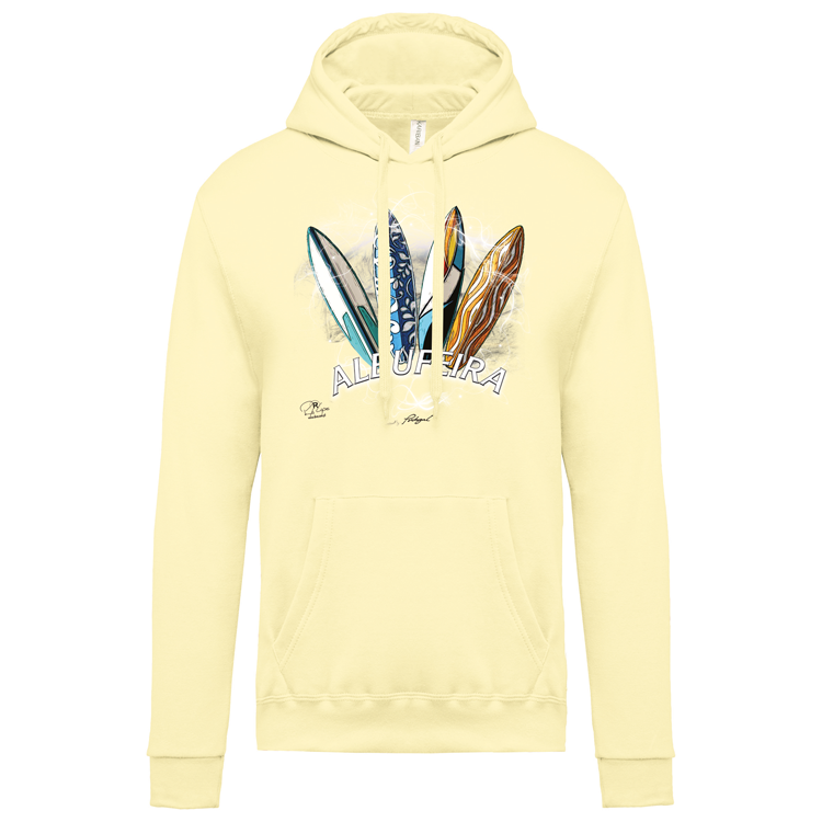 Sweatshirt Kariban com Capuz Surfboards Albufeira