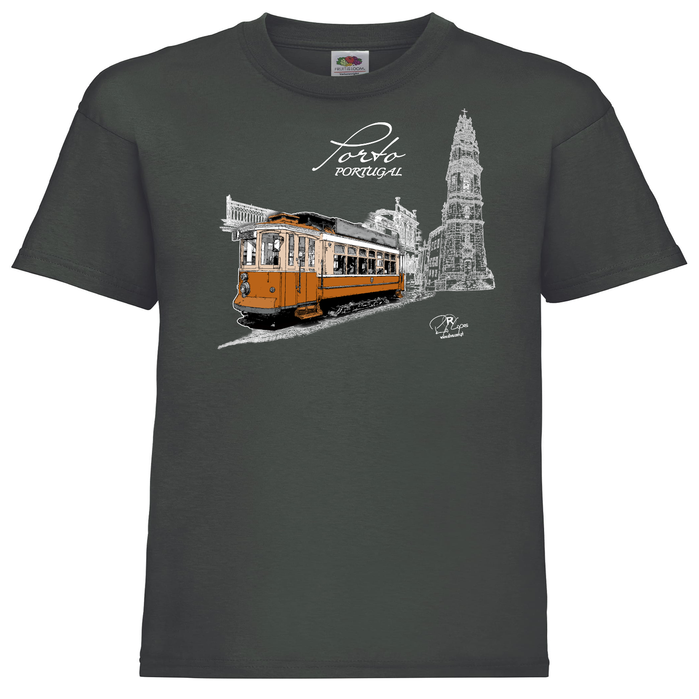 T-shirt Fruit of the Loom Kids Clérigos