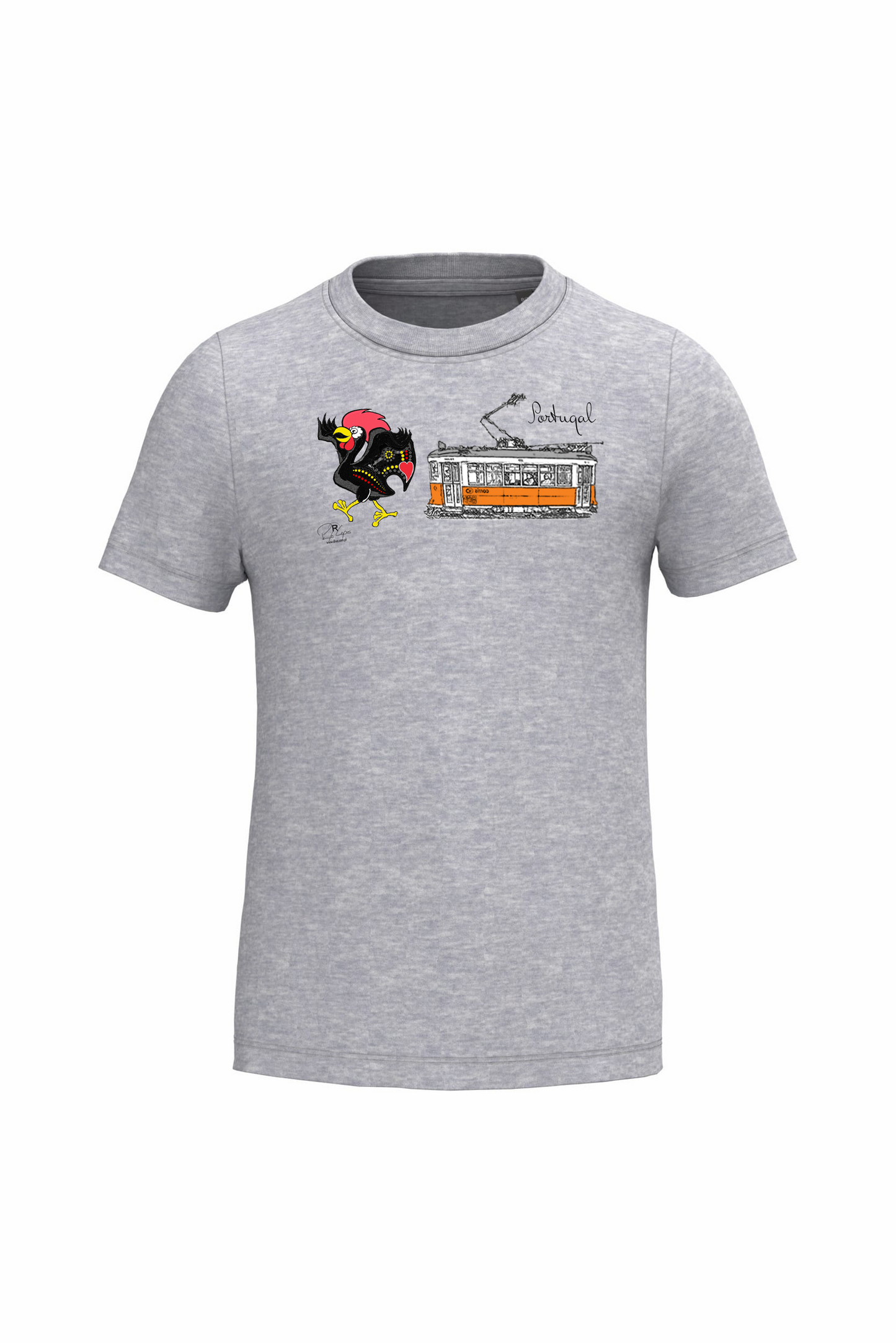 T-shirt de Criança Kariban Galo + E Portugal