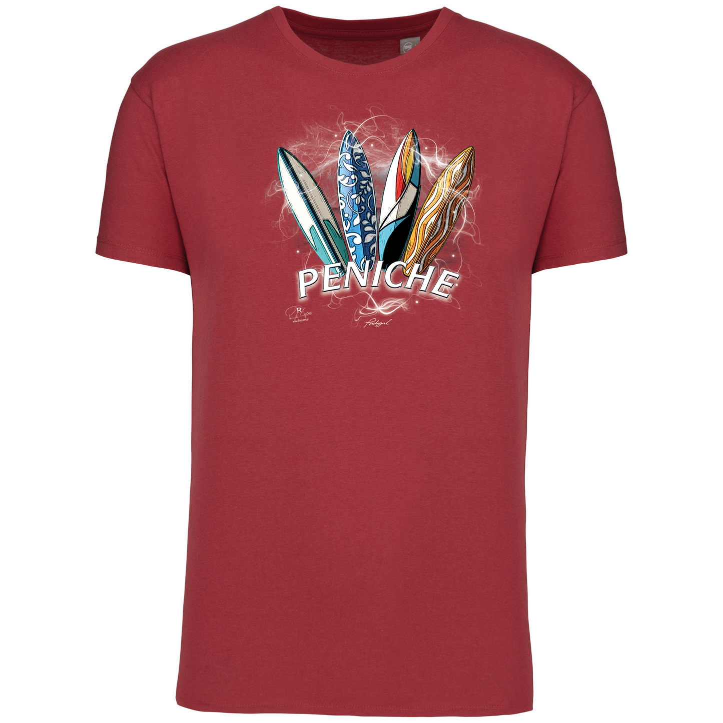 T-Shirt Algodão Biológico Surfboards Peniche