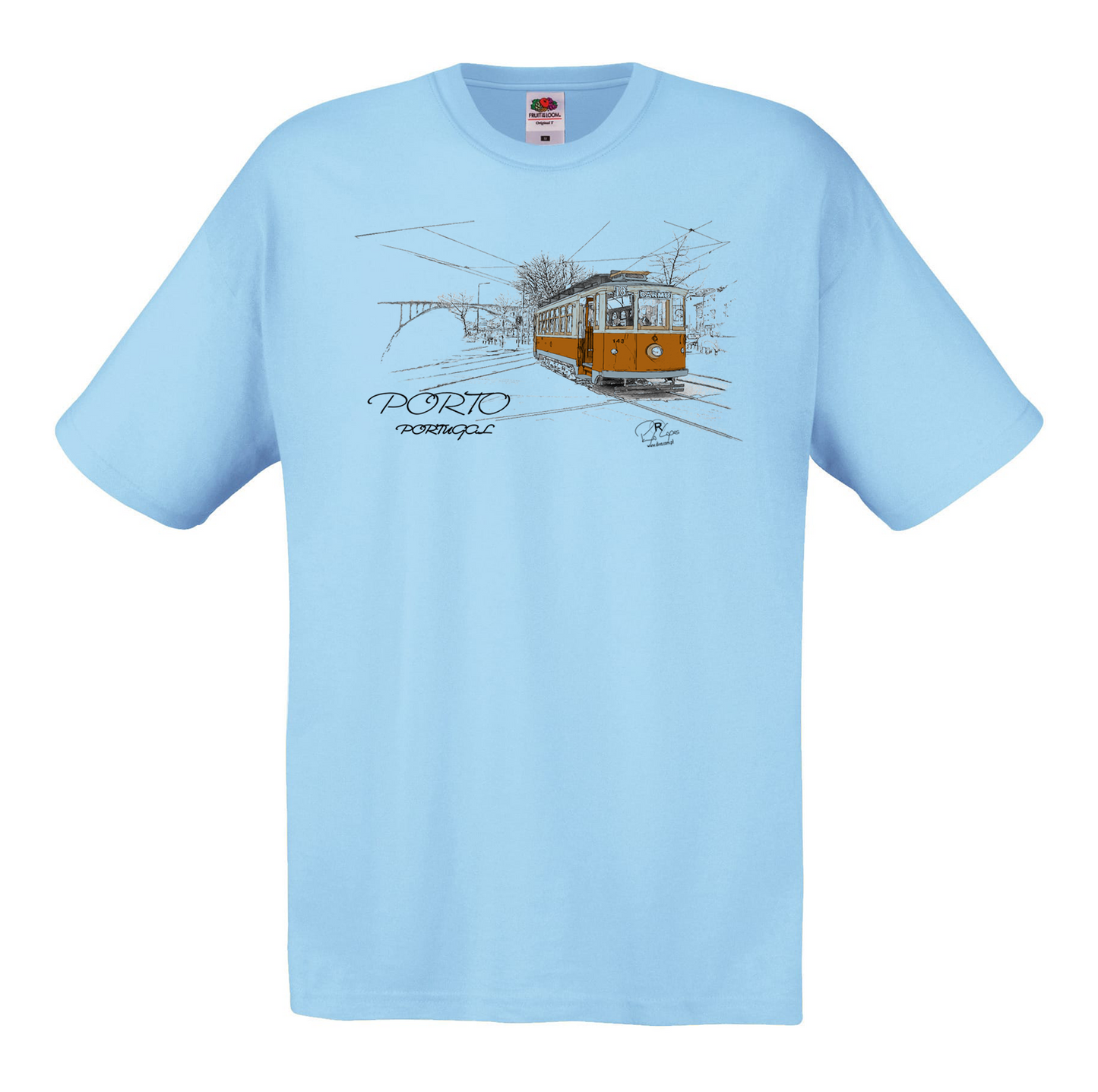 T-shirt Fruit of the Loom, Original 145g, Carmo