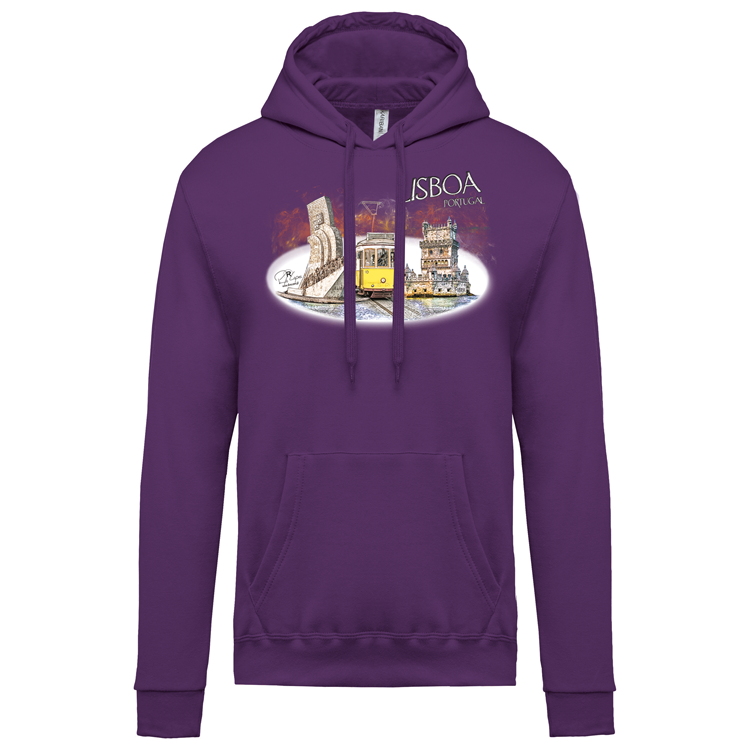 Sweatshirt Kariban com Capuz Monumentos Belém