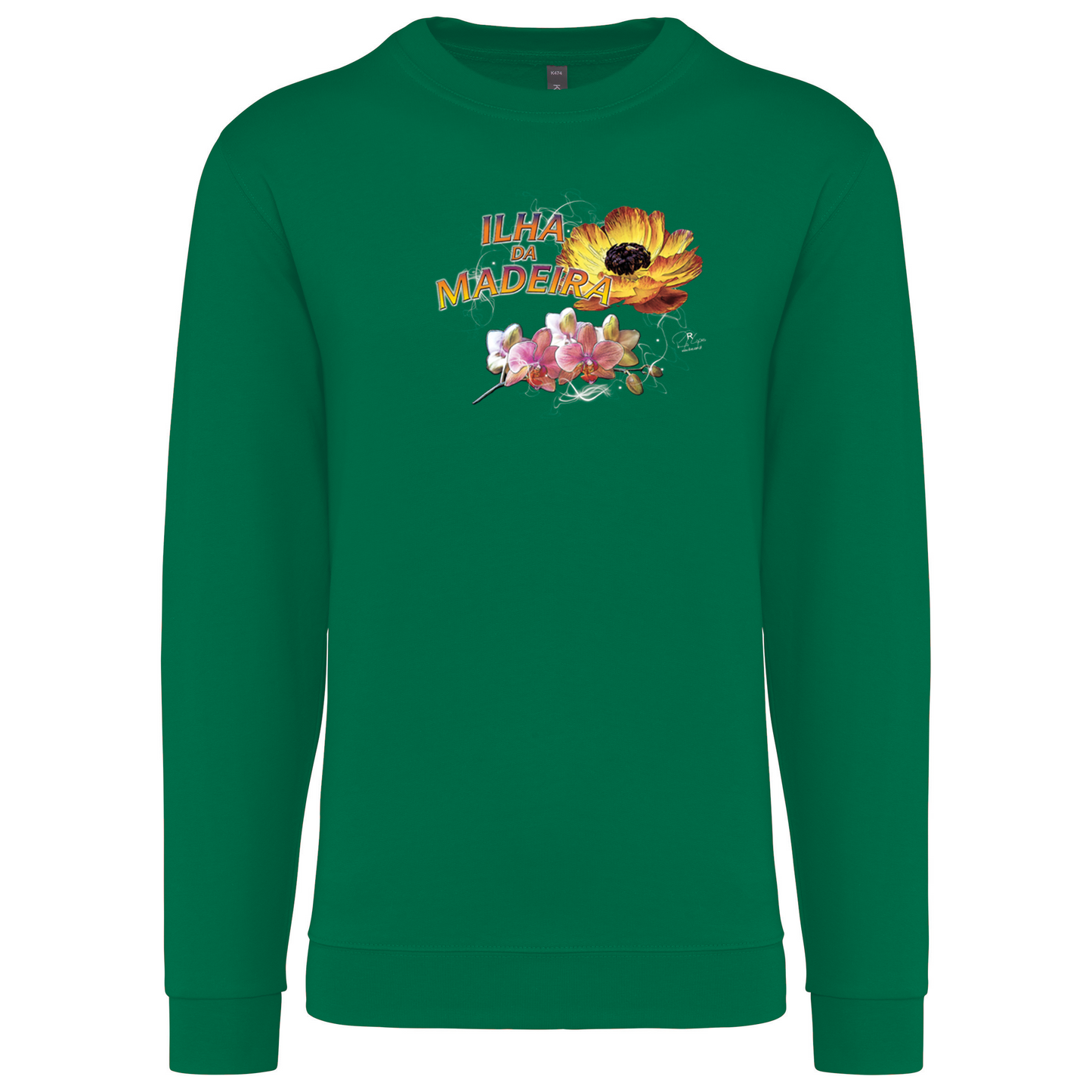 Sweatshirt Kariban sem Capuz Madeira Flowers