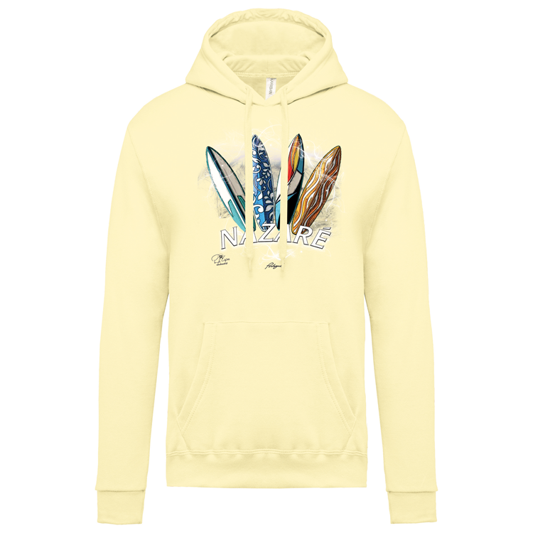 Sweatshirt Kariban com Capuz Surfboards Nazaré