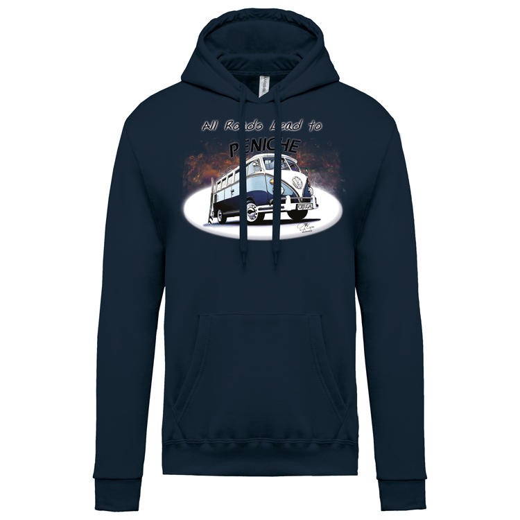 Sweatshirt Kariban com Capuz All Roads Lead to Peniche