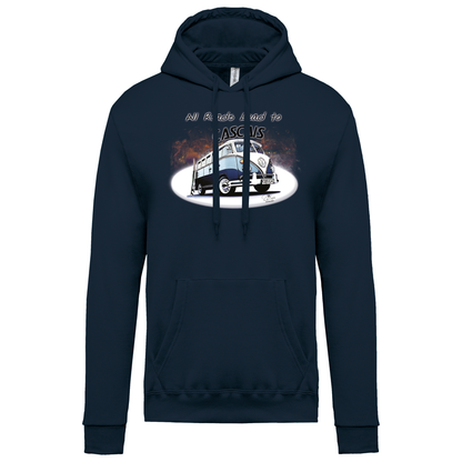 Sweatshirt Kariban com Capuz All Roads Lead to Cascais
