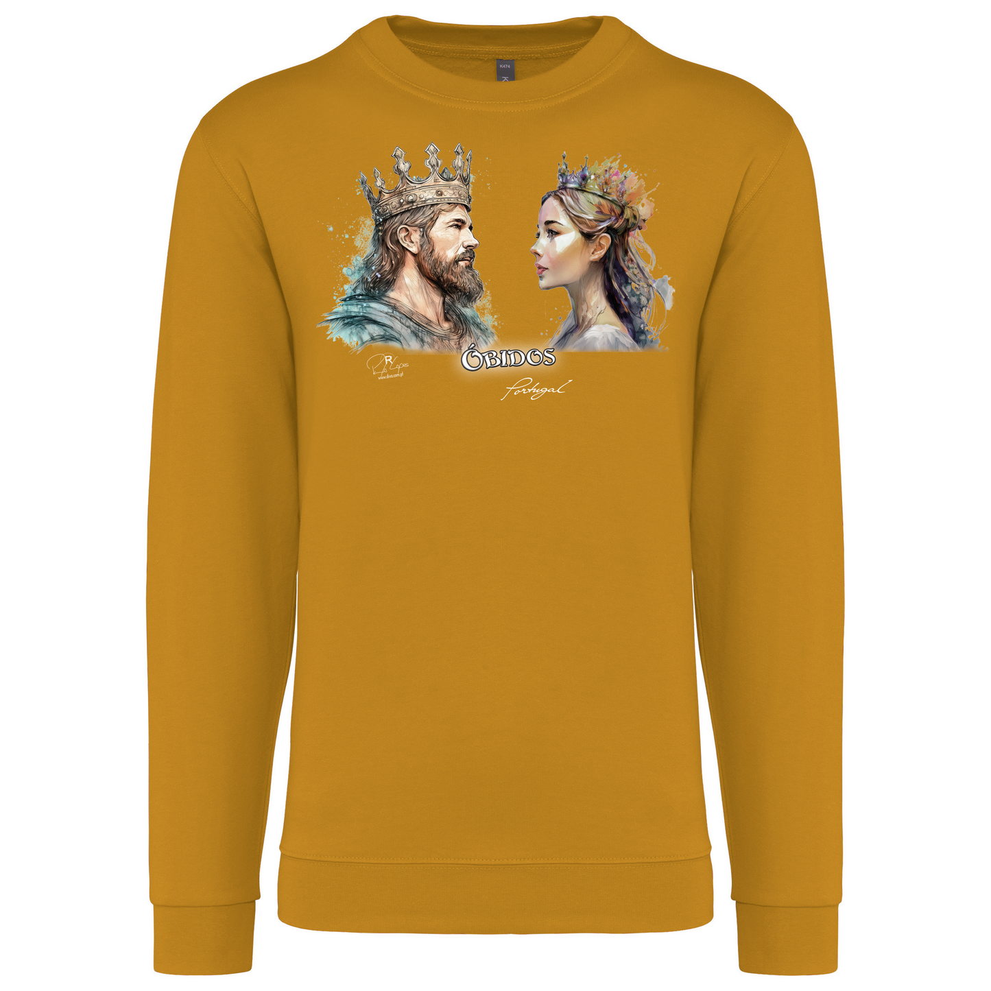 Sweatshirt Kariban sem Capuz King and Queen Óbidos