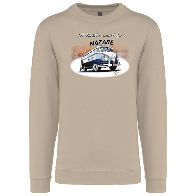 Sweatshirt Kariban sem Capuz All Roads Lead to Nazaré