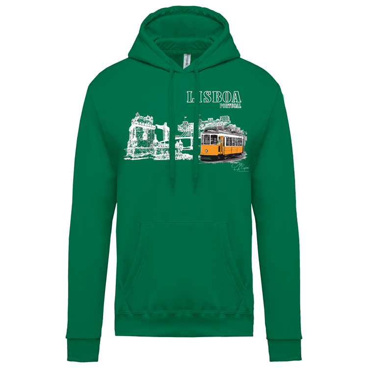 Sweatshirt Kariban com Capuz Monumentos Lx