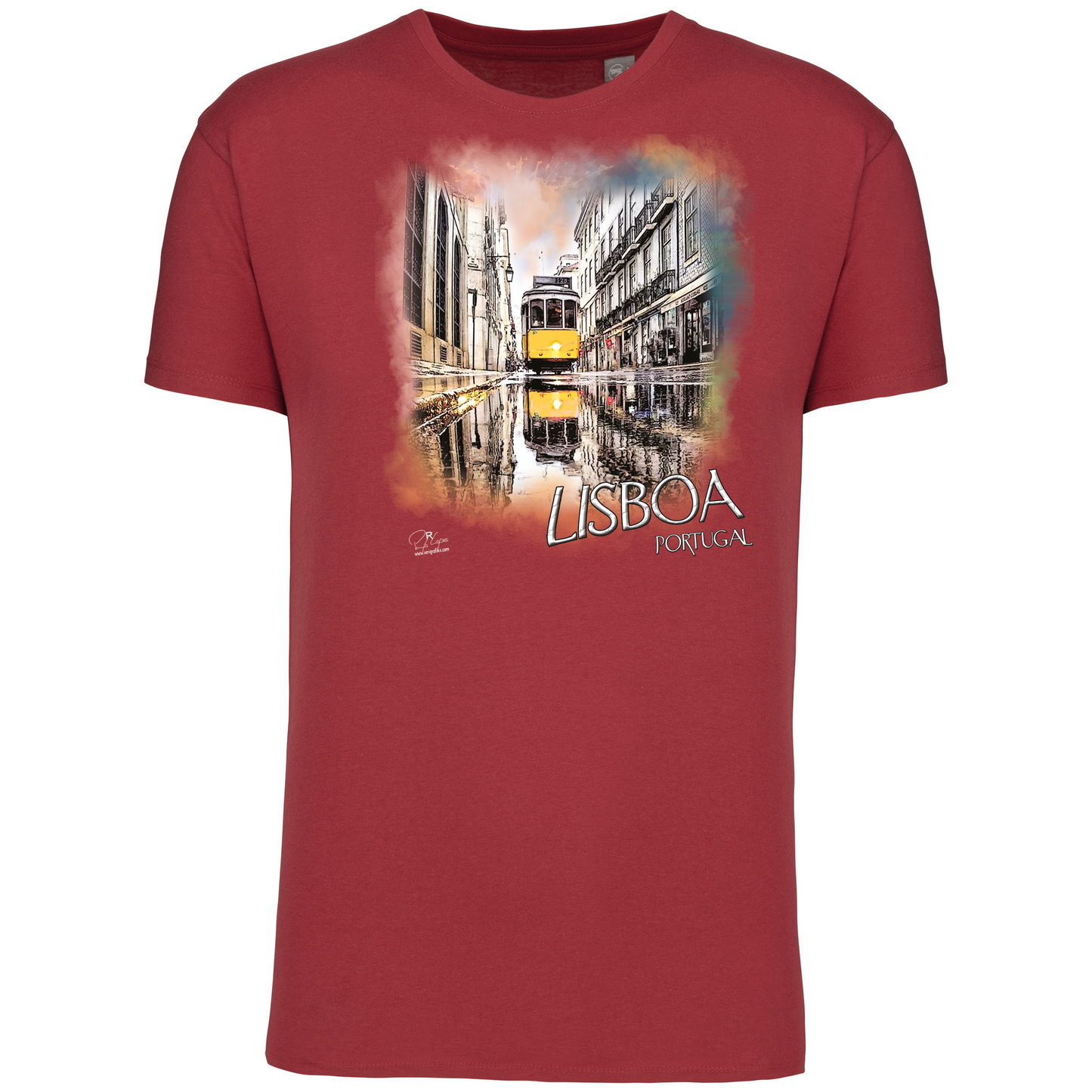 T-Shirt Algodão Biológico Espelho Lisboa