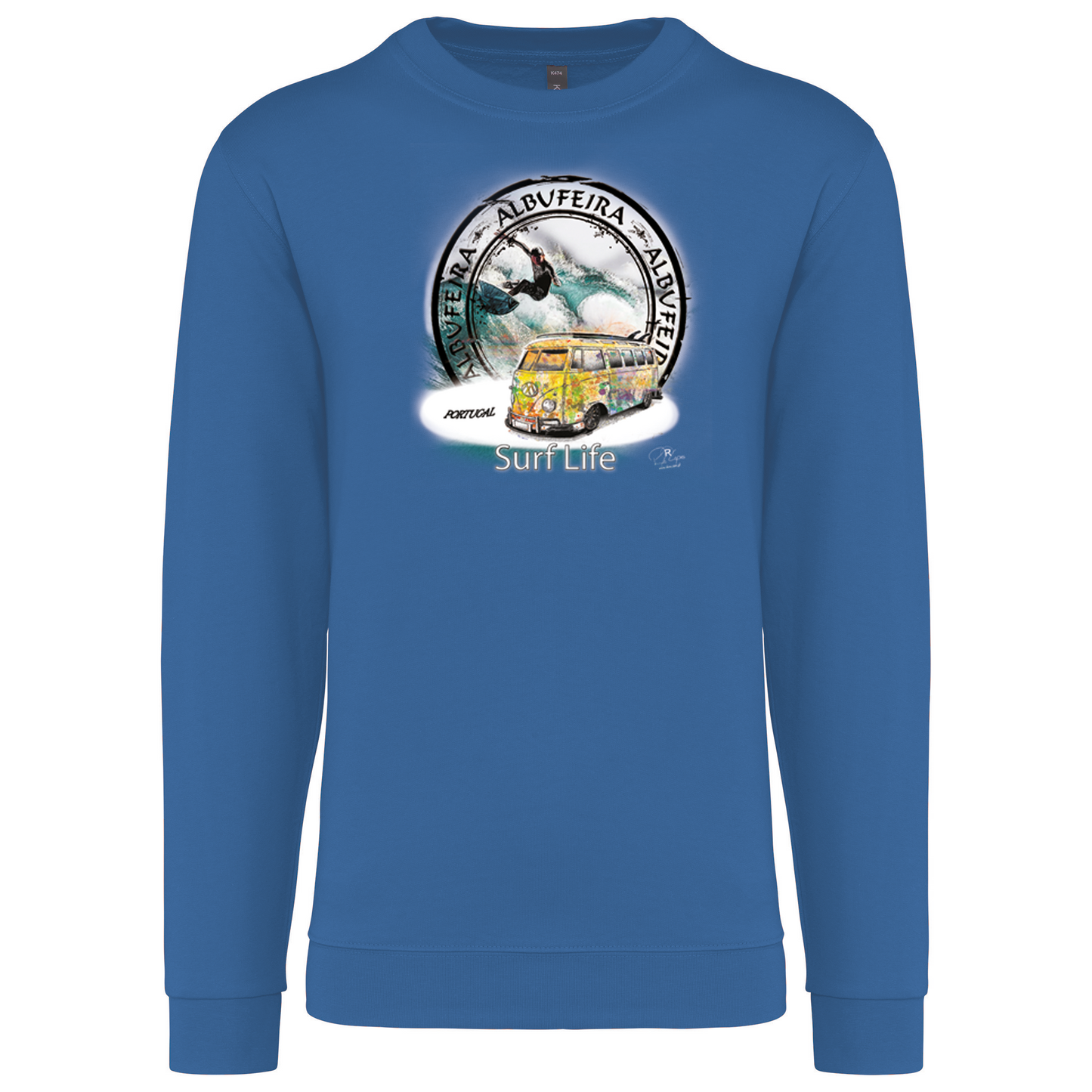 Sweatshirt Kariban sem Capuz Surf Life Albufeira