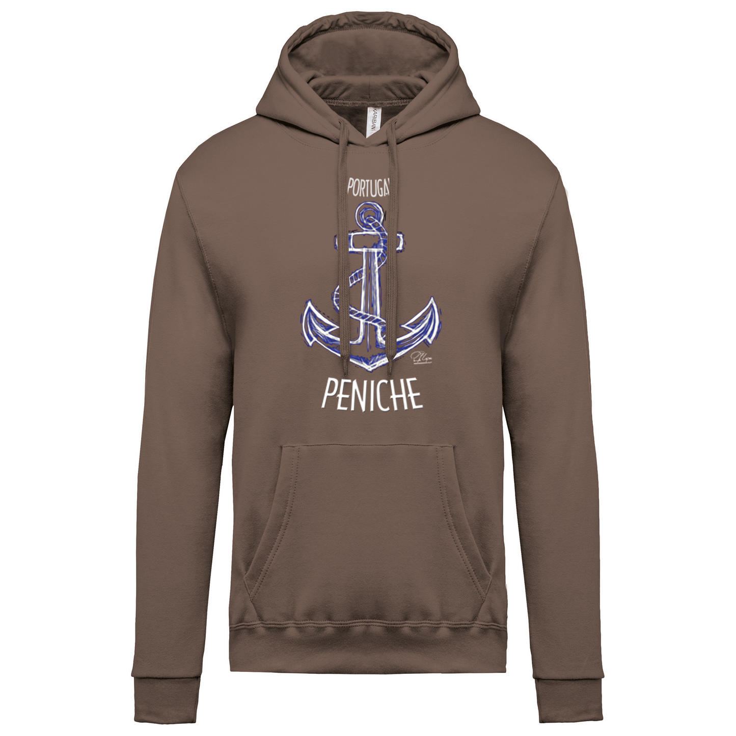 Sweatshirt Kariban com Capuz Âncora Peniche
