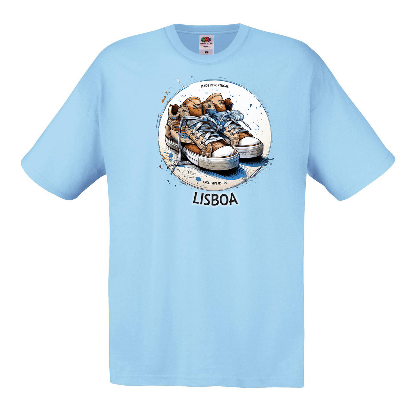 T-shirt Fruit of the Loom, Original 145g, Exclusive Lisboa