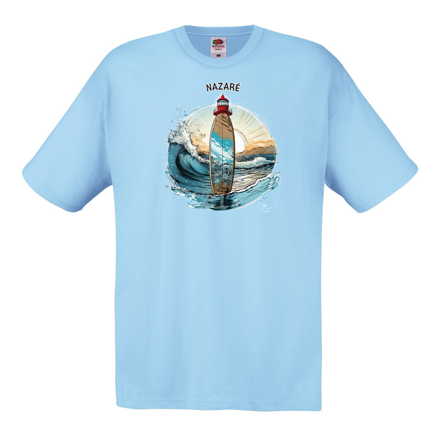 T-shirt Fruit of the Loom, Original 145g, Sol Nazaré