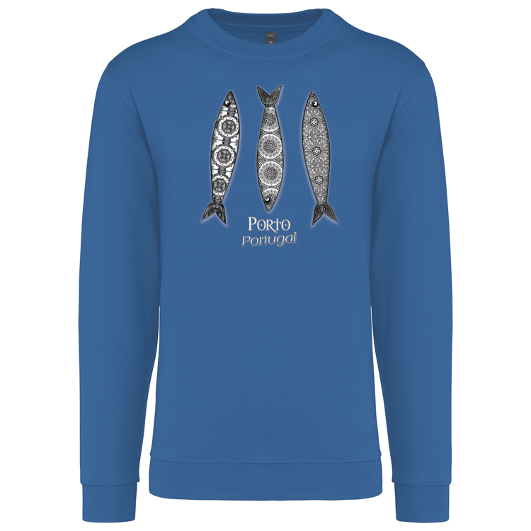 Sweatshirt Kariban sem Capuz 3 Sardinhas Porto