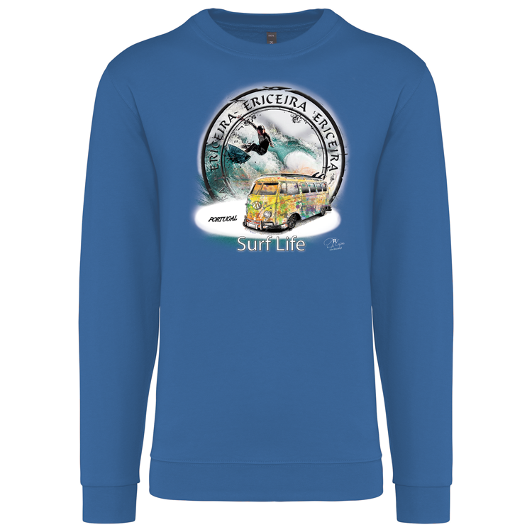 Sweatshirt Kariban sem Capuz Surf Life Ericeira