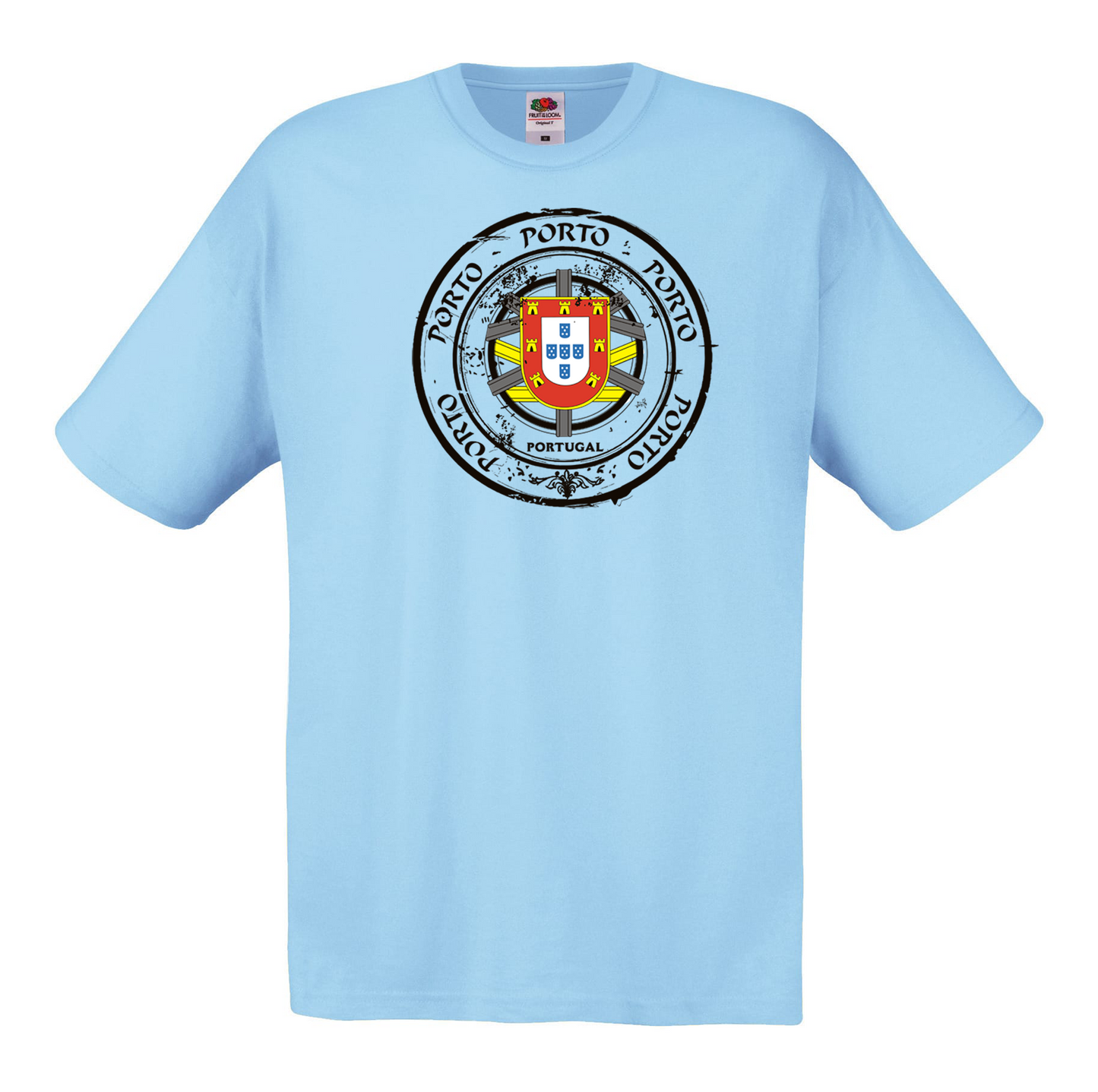 T-shirt Fruit of the Loom, Original 145g, Selo Escudo Porto