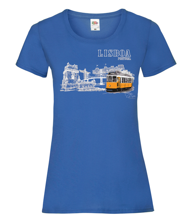 T-shirt Senhora Monumentos Lisboa