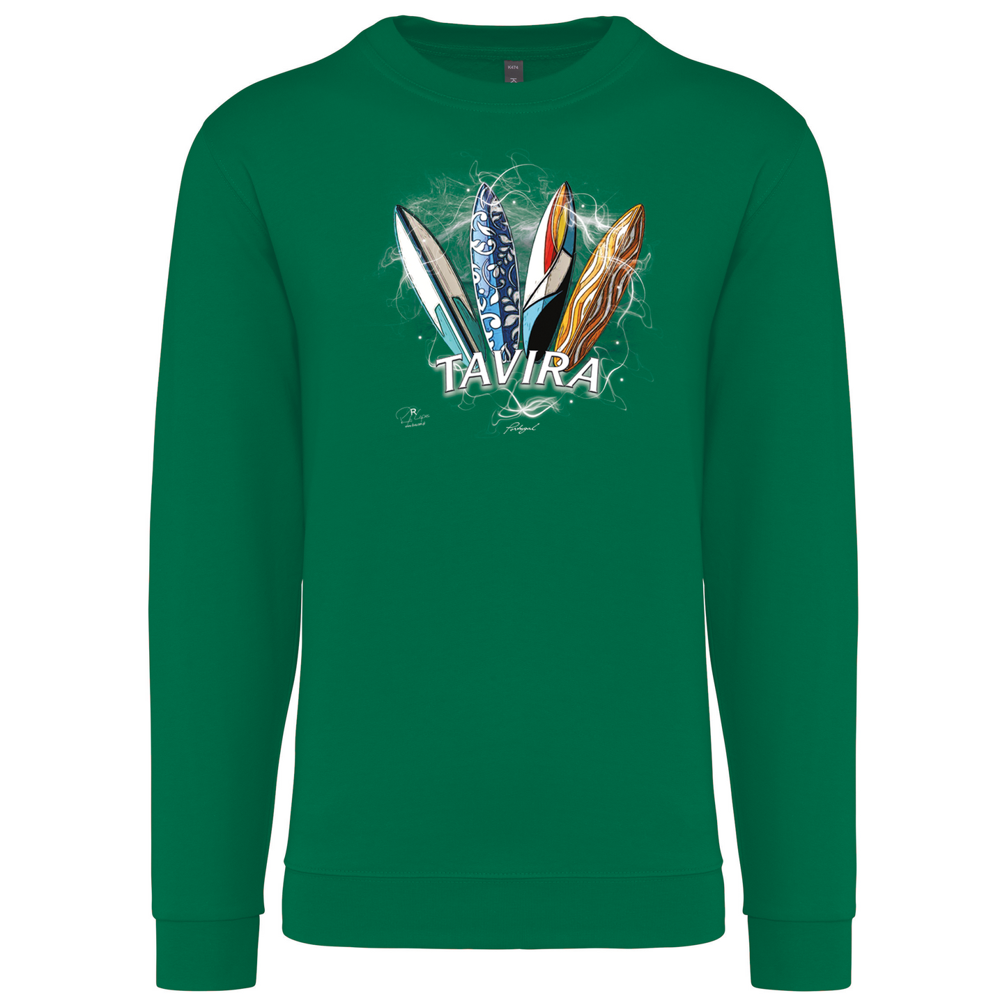 Sweatshirt Kariban sem Capuz Surfboards Tavira