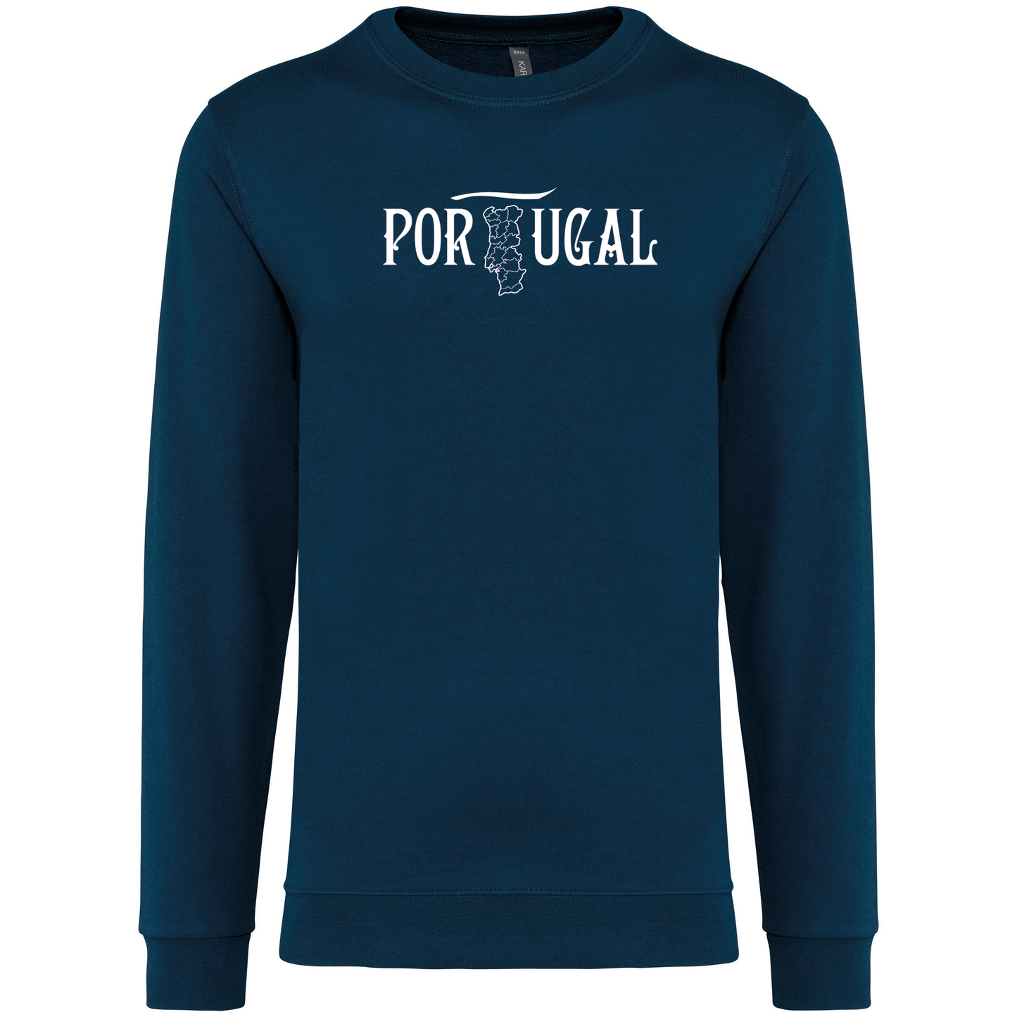 Sweatshirt Kariban sem Capuz Mapa de Portugal