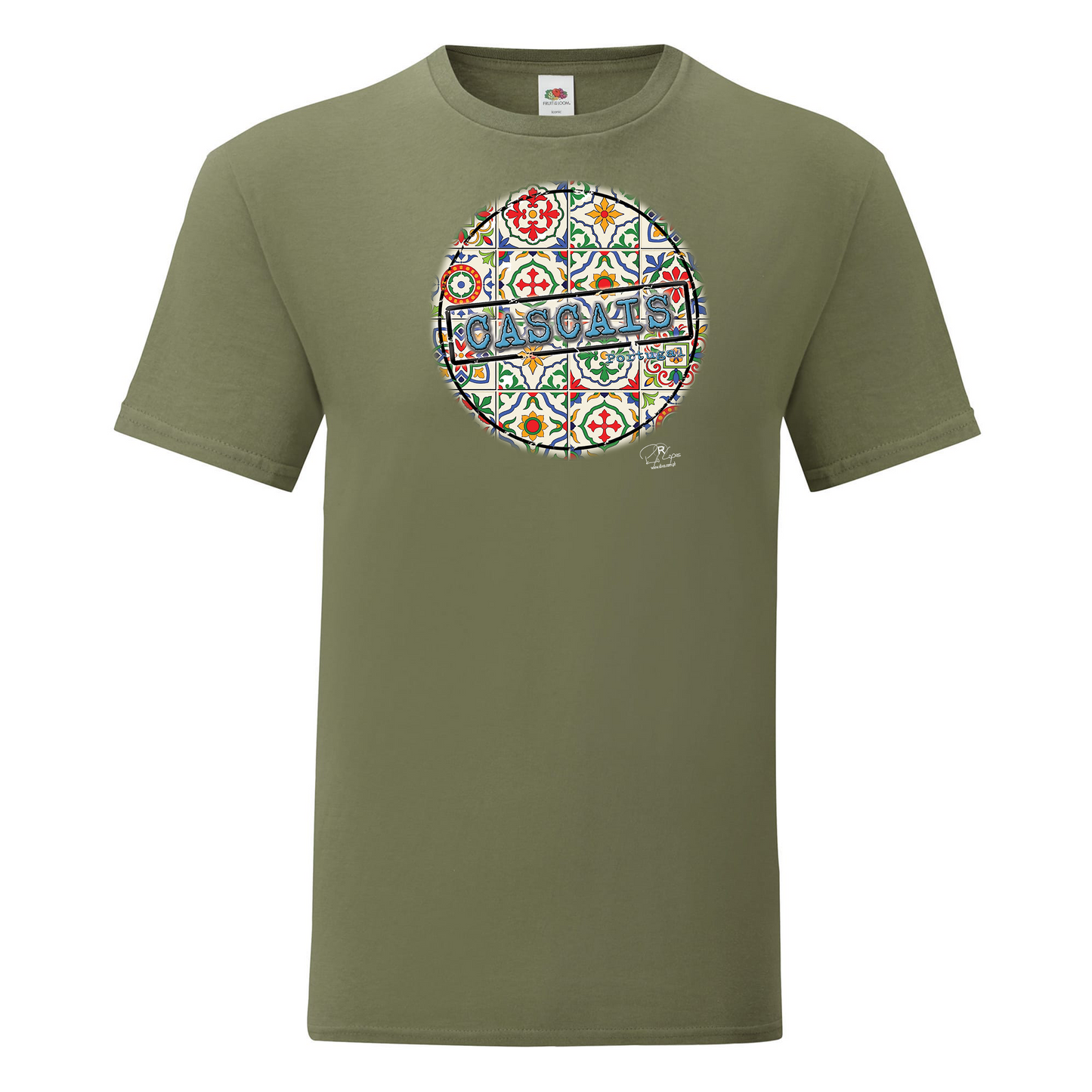 T-shirt Fruit of the Loom, Iconic, 150g, Pin Cascais