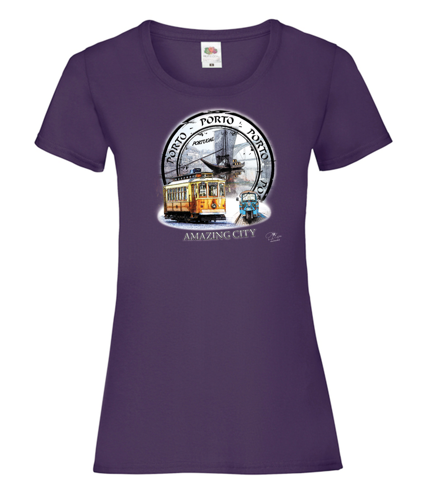 T-shirt Senhora Amazing City Porto