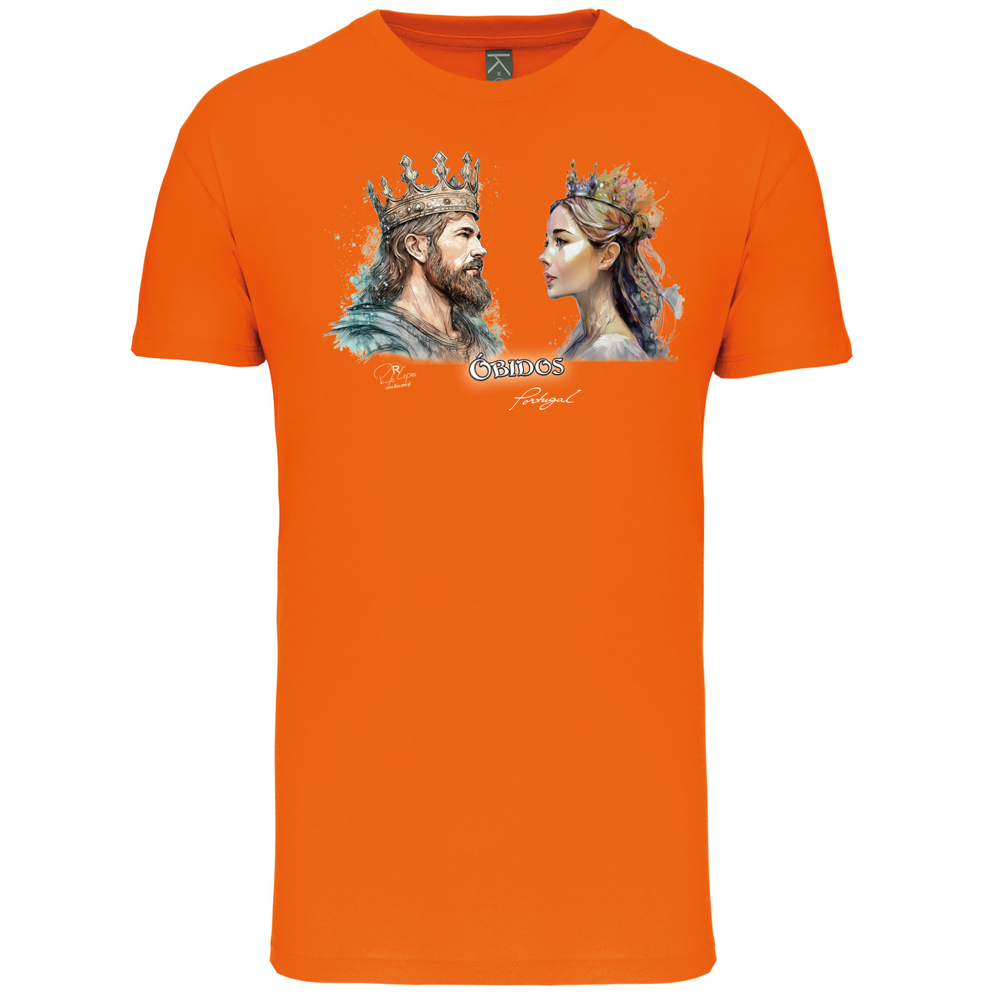 T-Shirt Algodão Biológico King and Queen Óbidos