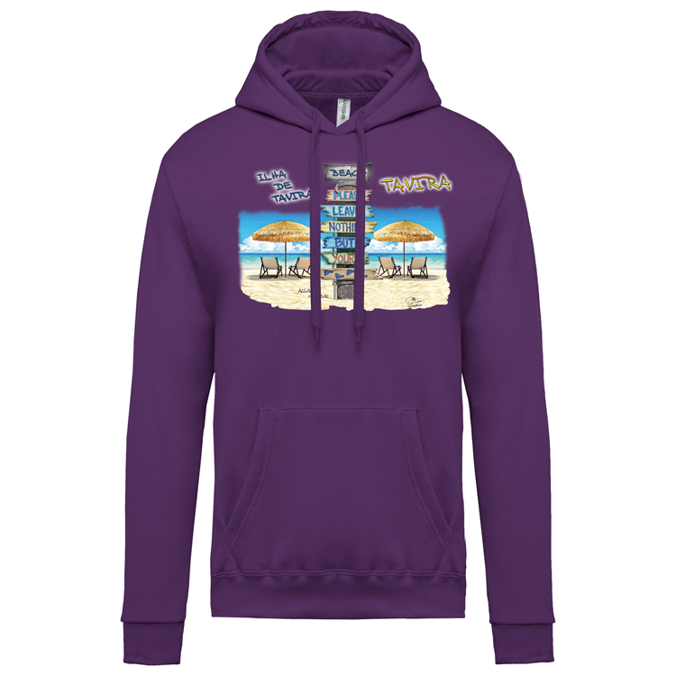 Sweatshirt Kariban com Capuz Pegadas Tavira