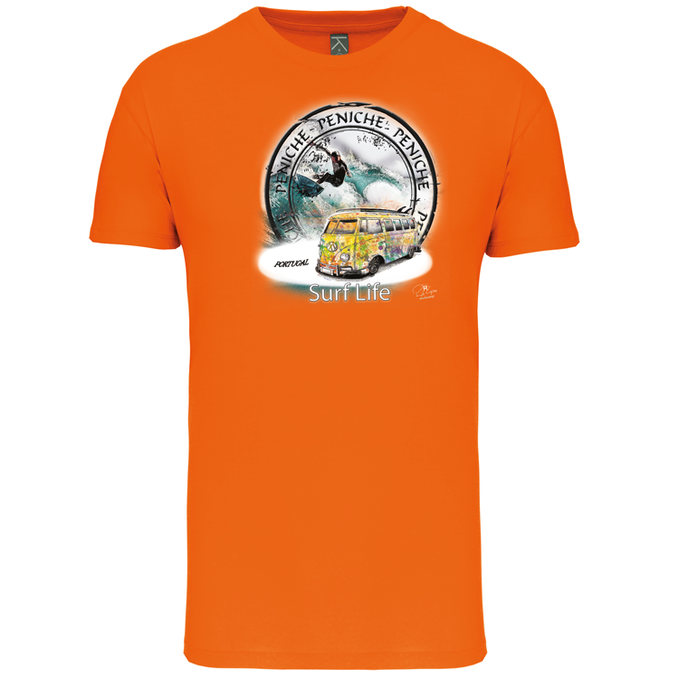 T-Shirt Algodão Biológico Surf Life Peniche