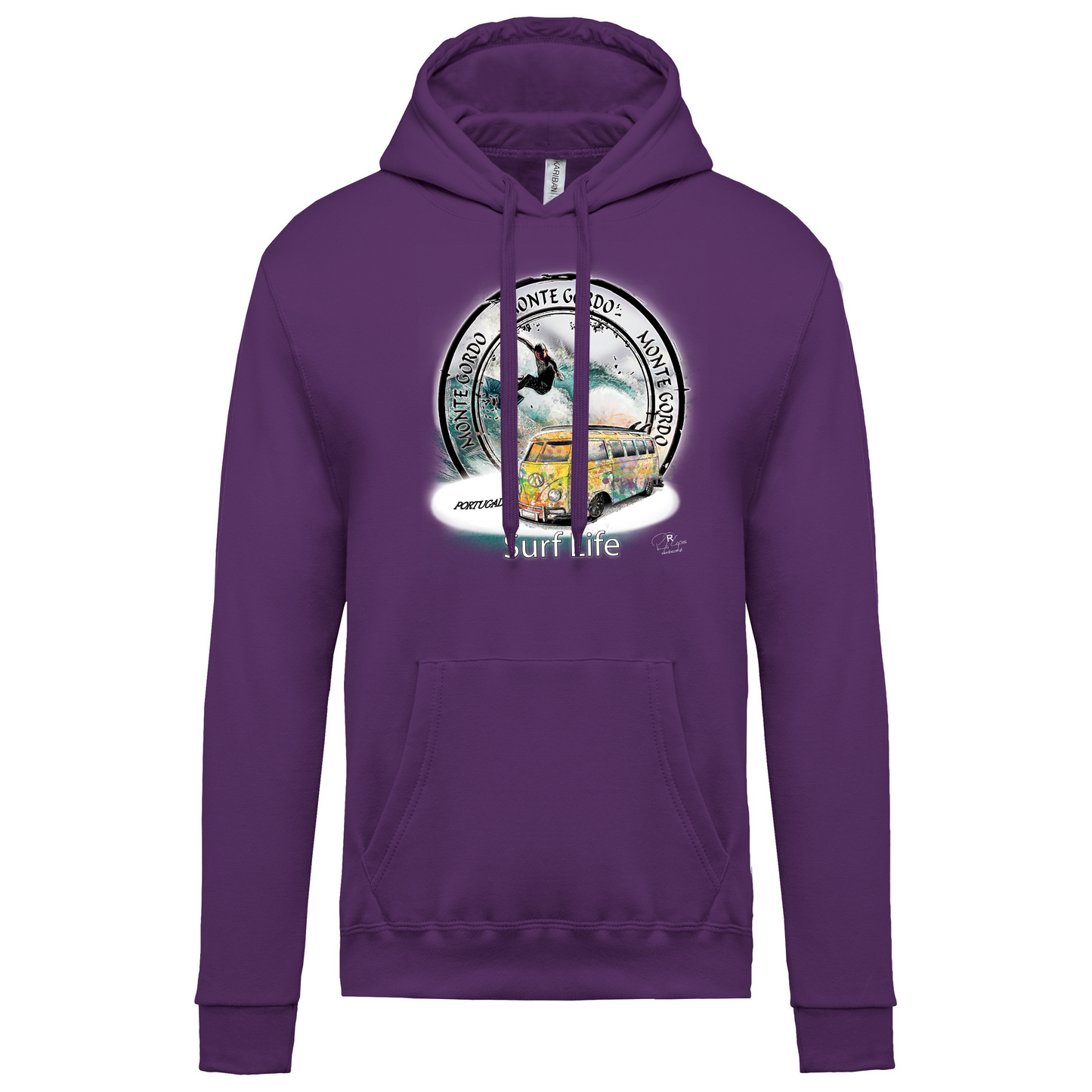 Sweatshirt Kariban com Capuz Surf Life Monte Gordo