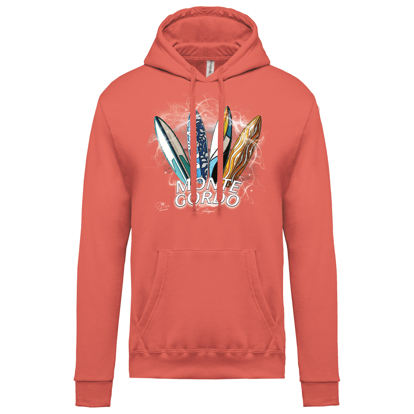 Sweatshirt Kariban com Capuz Surfboards Monte Gordo