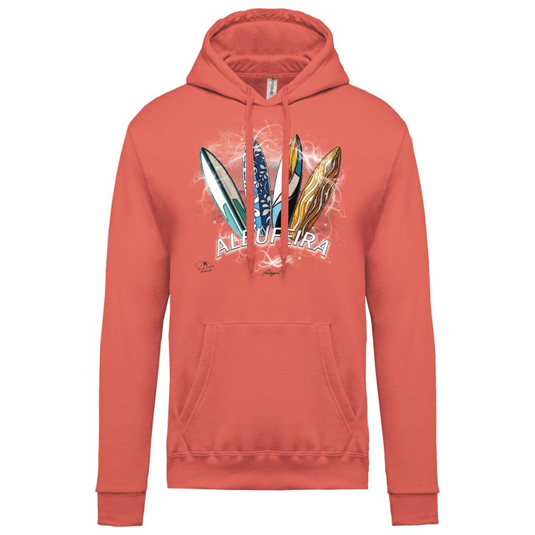 Sweatshirt Kariban com Capuz Surfboards Albufeira