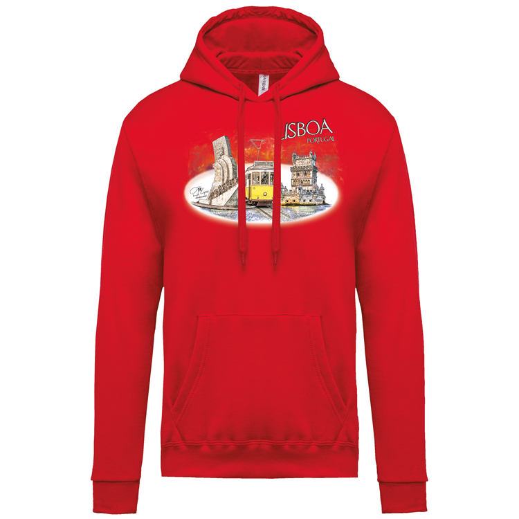 Sweatshirt Kariban com Capuz Monumentos Belém