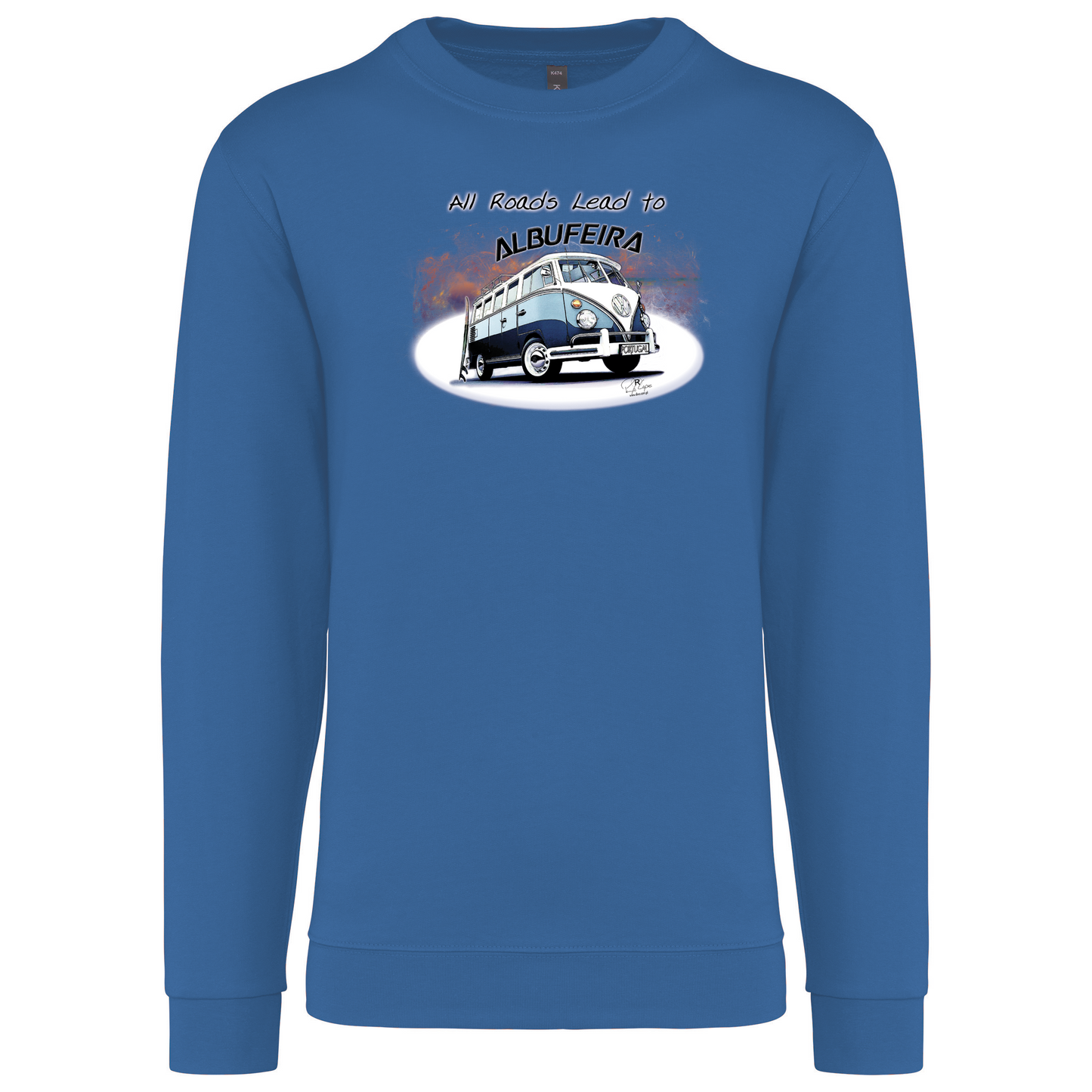 Sweatshirt Kariban sem Capuz All Roads Lead to Albufeira