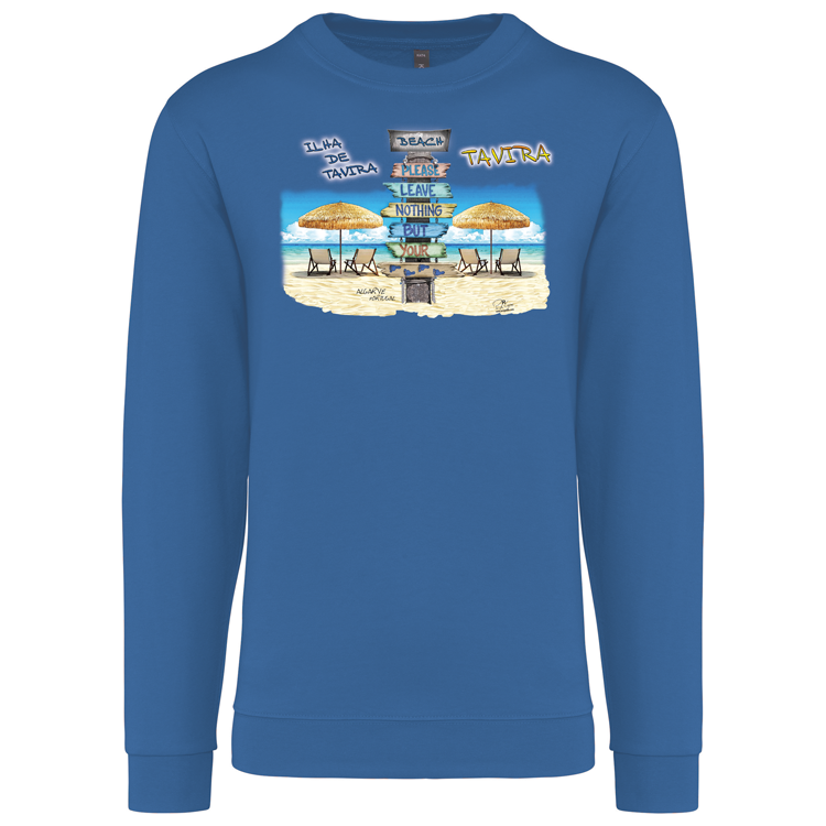 Sweatshirt Kariban sem Capuz Pegadas Tavira