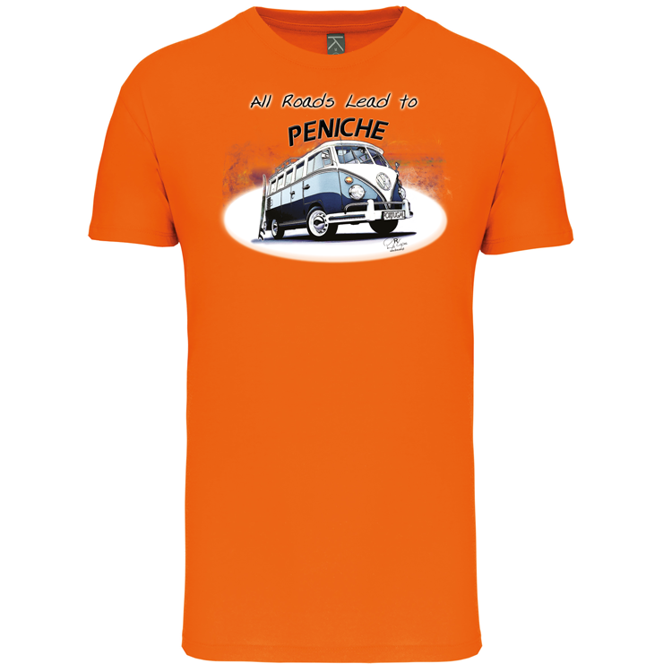T-Shirt Algodão Biológico All Roads Lead to Peniche