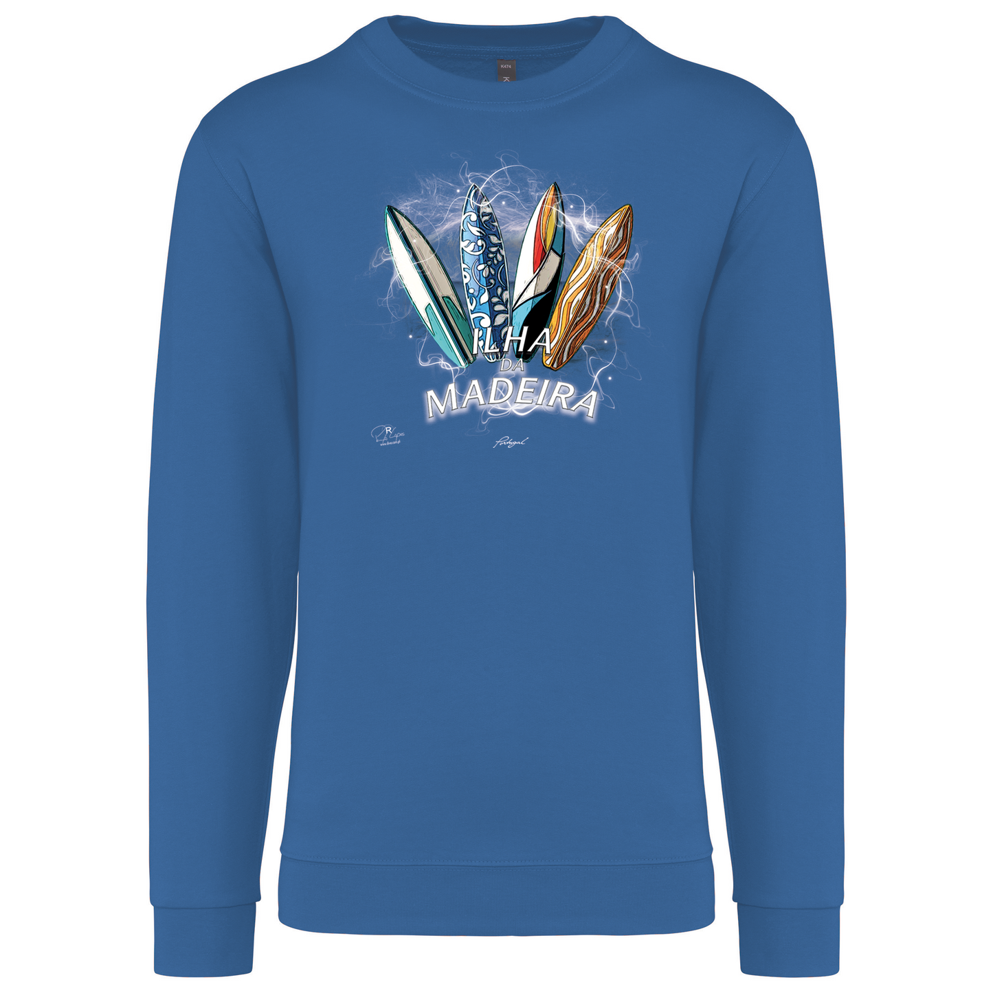 Sweatshirt Kariban sem Capuz Surfboards Ilha da Madeira