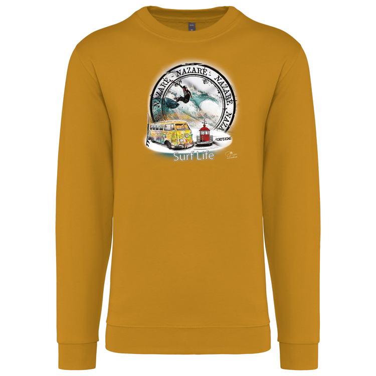 Sweatshirt Kariban sem Capuz Surf Life Nazaré