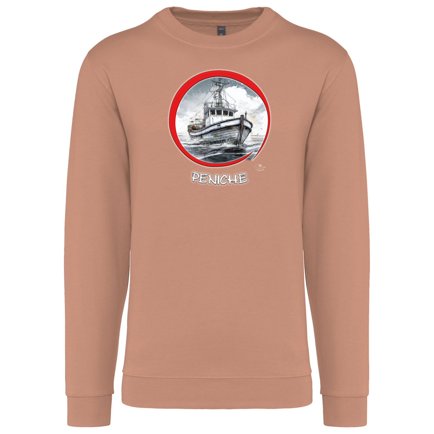 Sweatshirt Kariban sem Capuz Traineira Peniche