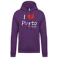 Sweatshirt Kariban com Capuz I Love Porto