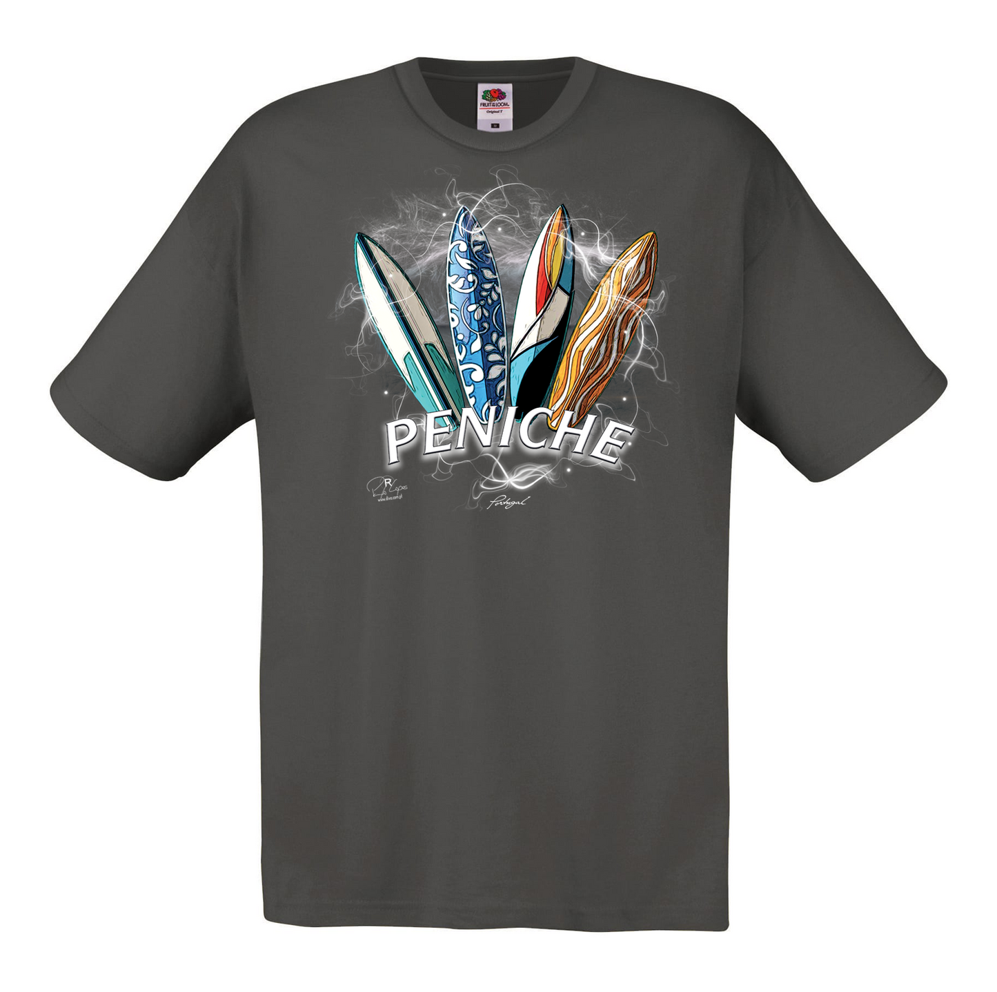 T-shirt Fruit of the Loom, Original 145g, Surfboards Peniche