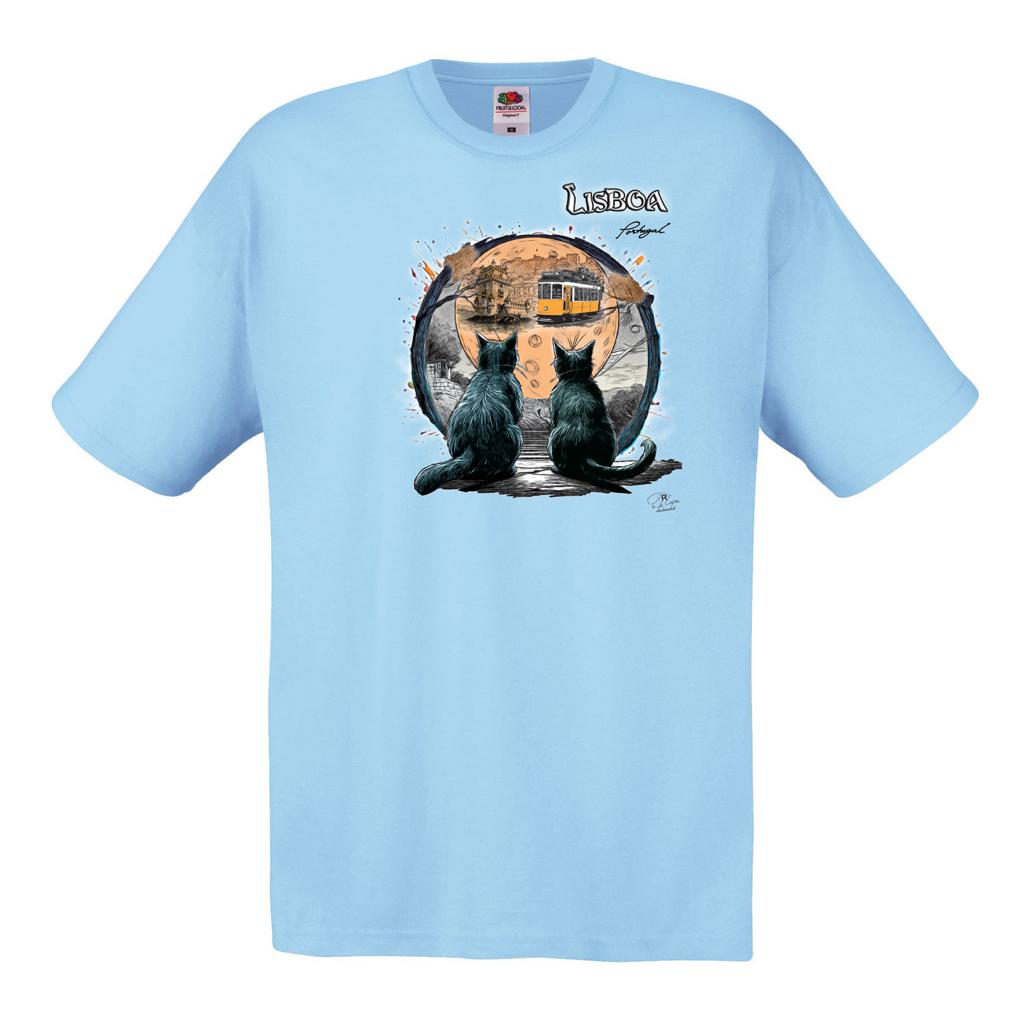 T-shirt Fruit of the Loom, Original 145g, Luar Lisboa