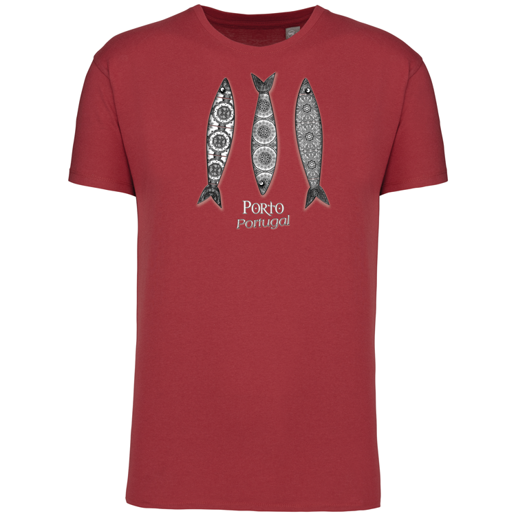 T-Shirt Algodão Biológico 3 Sardinhas Porto
